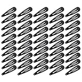 Haarspangen Schwarz, Haarspangen Mädchen, Haarklammern, Kinder Haarklammern, Haarschmuck Hairclips Haarspange für Mädchen, Kinder und Damen, 50 Stück