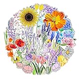 Wasserflaschen-Aufkleber, 50 Stück/Packung, Vinyl-Ranken-Aufkleber, wasserdicht, VSCO-Aufkleber, ästhetische Hydroflaschen, Aufkleber für Kinder, Mädchen, Teenager, Kleink