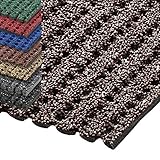 etm® Sicherheitsmatte gegen Glätte | rutschfeste Granulat Beschichtung | deutsches Qualitätsprodukt | 120 cm Breite | viele Farben und Längen (1 m Länge, braun)