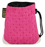 Lauren Design Leckerli-Tasche für Hunde, 15 x 13 cm, getuftet, Pink