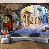 Wandbilder Moderne Wanddeko Weg unter dem Brückenloch 3D Hintergrund Wandtapeten Fototapeten Wohnzimmer Schlafzimmer Wohnkultur Wall Paper 350x256