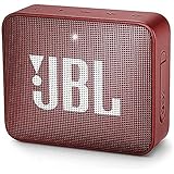 JBL GO 2 kleine Musikbox in Rot – Wasserfester, portabler Bluetooth-Lautsprecher mit Freisprechfunktion – Bis zu 5 Stunden Musikgenuss mit nur einer Akku-Ladung