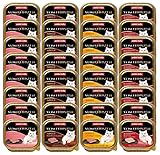 animonda Vom Feinsten Adult Katzenfutter, Nassfutter für ausgewachsene Katzen, Fleisch Vielfalt mit Geflügel, 32 x 100 g