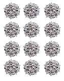 keland 12 stücke Großhandel Lot Gold Silber Kristall Taste Broschen Schals Schnalle Brosche Kragen Pin Strass Corsage Bouquet Kit DIY(C-Silver)