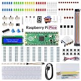 SunFounder Raspberry Pi Pico Basic Starter Kit mit detaillierten Online-Tutorials, One-Stop-Lernelektronik und Programmierung für Raspberry Pi-Anfänger und Software-Ing