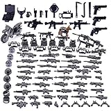 Vengo Custom Waffen Set für Soldaten Mini Figuren SWAT Team Polizei, kompatibel mit Leg