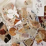 Bybury-Serie, 55 Stück Vintage-Scrapbooking-Aufkleber für Tagebuch, Tagebuch, Verzierung, Zubehö