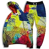 SSBZYES Herren Sweatshirt Anzug Herren Plus Size Sweatshirt Plus Size Jogginghose Farbdruck Kapuzenpullover Sweatshirt Anzug
