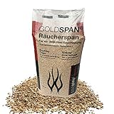 15kg  GOLDSPAN Smoke Räucherspäne (Körnung 20/160 3,0 - 10,0mm) Räuchern Buche Smoking Chips Räuchermehl R