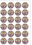 Oblatenpapier, vorgeschnitten, olympische Nationalflaggen, essbar, 24 Stück