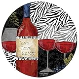 Thirstystone Untersetzer-Set aus Steingut, Zebra-W