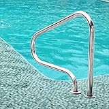 TiyabdT 3 Biegung Rückkehr zur Pool-Handschiene, 304 Edelstahl, für Inground-Pooleintrag, 31.5x31.5in / 80x80cm, SP-3034, 1 PC, Silber, anpassbar (Size : 1.5mm)