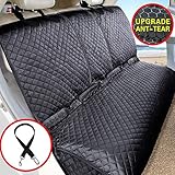 Vailge Bench Hund Autositzbezug für Rücksitz, 100% Wasserdicht Hund Auto Sitzbezüge, Waschbare Haustier Autositzbezug für Autos LKW SUV (X-Large, Schwarz)