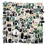 Fancico Laptop Sticker Pack 100 Stück Draco Malfoy Wizard Aufkleber Einzigartige Coole Aufkleber Waterbottle Notebook Gitarre Skateboard Travel Kid Aufkleb