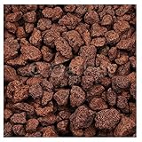 Lavastein Lava Kies Granu Grill Filtermaterial Garten Aquarium Mulch Vulkanstein Rot 20 L 16-32