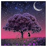 Wishstar Diamond Painting Bilder, 5d DIY Diamant Painting, Diamanten Painting Kinder, Diamond Painting Fahrrad mädchen Anfänger Full Set für Arts und Craft Aufkleber Heimwand Dek