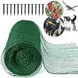 LongForU Vogelschutznetz, Teichnetz, Laubnetz, Gartennetz, Pool Netz für Garten, Balkon oder Teich Kirschbaum, robust, Maschenweite 15 mm(4×5m)