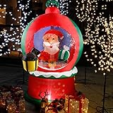 CCLIFE Led selbstschneiender Schneemann mit Schneefall Beleuchtet Aufblasbar snowman outdoor Schneiender Weihnachtsbeleuchtung weihnachtsdeko Weihnachtsfigur, Farbe:017 mit Schneefall - 170