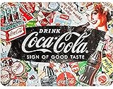 Nostalgic-Art 26227 Retro Blechschild Coca-Cola – Collage – Geschenk-Idee für Coke-Fans, aus Metall, Vintage-Design zur Dekoration, 15 x 20