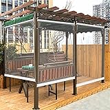 JLXJ Rollos PVC Großer Wasserdichter Rollo Transparent für Außenfenster Pergola, PVC-Trennwände Aufrollen Jalousien, 95/115/135/155cm Breit (Color : W×H, Size : 95×140cm(37.4'×55.1'))