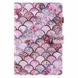 Miagon Tablet Hülle für Huawei MediaPad T5 10 10.1' 2018,PU Leder Flip Brieftasche Case mit Auto-Einschlaf/Aufwach Standfunktion Stoßfest Cover,Rosa Waag