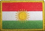 Kurdistan Aufbügler Aufnäher Patch ca. 8 x 5,5cm - FRIP –Versand®