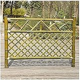 Zaun Zierzaun Zaun Bambus Outdoor Lattenzaun Gemüsegarten Haustier Trennwand 100X80CM Dekorativer Zaun Gartenumrandung GXBCS0906