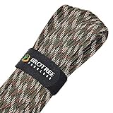 BROTREE Paracord Schnur 550 Nylon Seil mit 9 Strängen Fallschirmschnur Reißfestem Kernmantel Seil 280KG Bruchfestigkeit (Standard, Reflektierende)