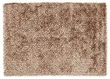 SUPERNOVA SHAGGY moderner Teppich, Shaggy, Langflor, Hochflor in beige, Größe: 65x130