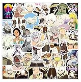 DSSK 50 Stücke Japanischer Anime Unsterblich Sie Graffiti Aufkleber Personalisierte Dekoration Gepäck Laptop Skateboard Helm Gitarre wasserdichte Aufkleb