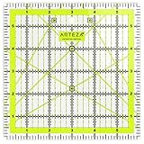 ARTEZA Patchwork-Lineal, transparentes Acryl Quilt-Lineal, 6 x 6 Zoll (15.24x15.24cm), Lineal für Quiltstoff mit zweifarbigen R