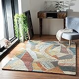 the carpet Rustic Eleganter, Hochwertiger, Wohnzimmer Teppich, Softer Kurzflor, Farbecht, dichter Kurzflor, Farbenreich, Bunt, 160 x 230