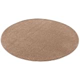 Pergamon Luxus Soft-Velours Teppich Wohnzimmer Verona Einfarbig in Rund und Eckig
