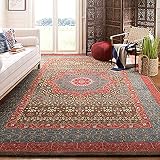 Safavieh Persischer Traditioneller Teppich, MAH620, Gewebter Polypropylen, Marineblau / Rot, 200 x 300