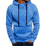 Zytyeu Hoodie Herren Regular Fit Langarm Mode Pullover Herren Klassisch Lässig Einfachheit Strickwaren Herren Camping Bergsteigen Wandern All-Match Pullovers H