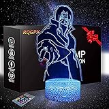 Uchiha Itachi Lavalampen mit 3D-Illusions-LED-Licht, für Kinder, Spielzeug für Jungen, 7 Jahre alte Jungen, Geschenk für Jungen im Alter von 7 6 5 4 3 J