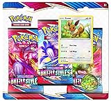 Pokémon Schwert und Schild 5 – Kampfstile: Booster 3er-Pack (eins zufällig ausgewählt), Kartenspiel, ab 6 Jahren, für 2 Spieler, über 10 Minuten Sp