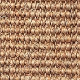 Teppichboden Auslegware | Sisal Naturfaser Schlinge | 400 cm Breite | braun natur | Meterware, verschiedene Größen | Größe: 5 x 4