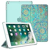 Fintie Hülle für iPad 9.7 Zoll 2018 2017 / iPad Air 2 (2014) / iPad Air (2013) - Ultradünn Schutzhülle mit transparenter Rückseite Abdeckung Cover mit Auto Schlaf/Wach Funktion, J