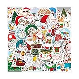 iZhuoKe Weihnachtsaufkleber(50 Sticker),Aufkleber Weihnachten,Weihnachtssticker Motiv Set,Verpackung Weihnachtsgeschenke Sticker Etiketten,Weihnachtsdekoration für Weihnachten zum B