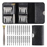 EasyULT Mini Schraubendreher Set 25-teilig, Mini Schraubendreher Set 25 in 1, Präzisions Wechseleinsätze Screwdriver Kit, Reparatur Set für PC, Brillen, Handy, Laptop und andere Elektronik