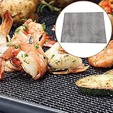 LianMengMVP BBQ Grillen Mesh, Grillrost Outdoor Grillrost Holzkohle BBQ Net Grill Maschen Nicht Stock Dauerhafte Grill Ineinander Greifen Matte Hitzebestandig Einfach zu Saub