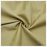 Stretch Stoff Baumwoll-Denim-Stoff Leichtes Gewebe 100% Baumwolle Farbe Nicht-Stretch Twill Dick Für Kleid Hosen Kleidung Design DIY Stoff (Khaki)(Size:1.5M*3M,Color:Khaki)