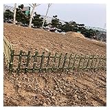 Artiz Bambuszaun, Gartenzaun Gartendekoration Zaun Grenzeinfassungszaun Leitplanke Trennwand Perfekt Für Rasenkanten, Pflanzgefäße Oder Gartenabschnitte (Farbe : Green -100x50x30cm)