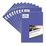 AVERY Zweckform 223-10 Fahrtenbuch für PKW im 10er-Pack (vom Finanzamt anerkannt, A5, 80 Seiten insgesamt 858 Fahrten, für Deutschland und Österreich zur Abgrenzung privater/geschäftlicher Fahrten)