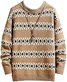 Marshall Darren Pullover Herren Langarm Herbst Winter Pullover Strickpullover O-Neck Plus Oversize Hip Hop Sweater, Jm20421 4, 5X-Larg