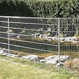 bellissa Teichschutz-Zaun Set - 92883 - Funktionaler Zaun für Abgrenzungen im Garten oder als Kleintiergehege - Schutzzaun für Teiche und Tiere - 710 x 80