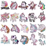 Patches zum Aufbügeln,Stickerei Patch,Zum Dekorieren oder Reparieren von T-Shirt-Jeans,Jacken,Rucksäcken und Schuhen,Cartoon-Einhorn 23p