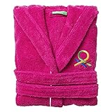 United Colors of Benetton. Kids Bathrobe 10-12 Y/O 380 g/m², 100 % Baumwolle, Pink