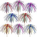 Dzmuero Cocktail Deko, Cocktailspieße, Cocktail Picks, Cocktail Feuerwerk für Kuchen Dekoration Bambus Toothpicks Partyspieße für Obst, Snacks, Party, Fingerfood, Weihnachtsdekoration Dek, 100 Stück